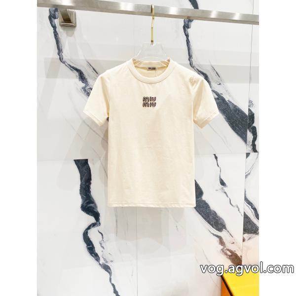 顧客優待セール大注目国内完売数量限定半袖Tシャツブランド コピー ショップミュウミュウ