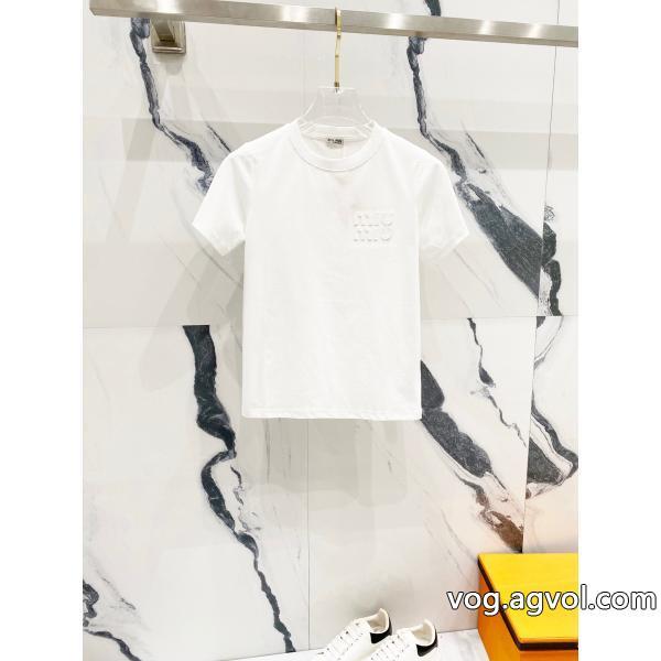 半袖TシャツMIUMIU海外大人気定番の人気商品ブランド コピー  