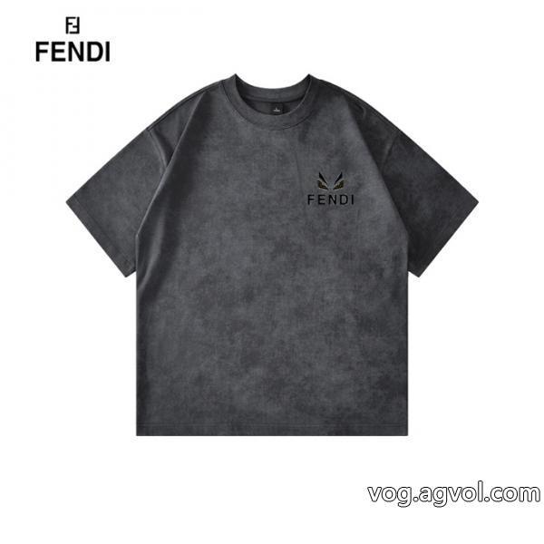 FENDI半袖Tシャツスーパー コピー 安心 23新作限定版プリントカワイイ雰囲気