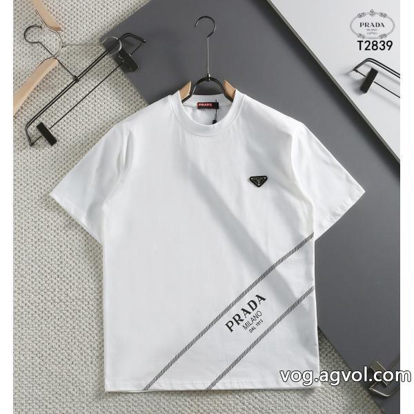 PRADA憧れブランド高級感ある半袖Tシャツブランド コピー ショップ