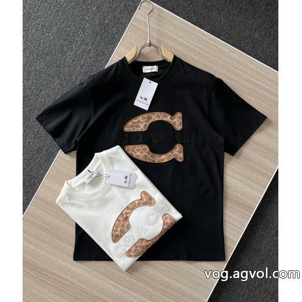コーチ半袖Tシャツ嬉しいポイントロゴが素敵スーパー コピー 通販 優良