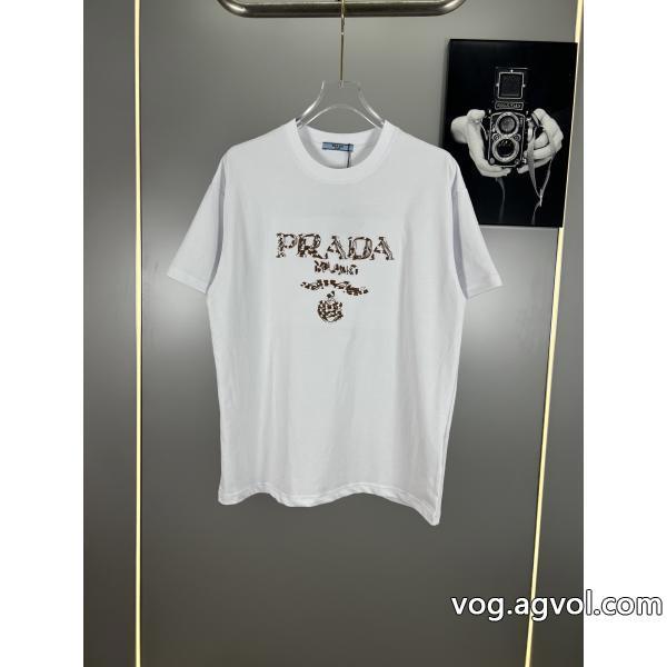 半袖Tシャツコピー 品 ブランド大人の雰囲気たっぷり着まわしアクセントPRADA