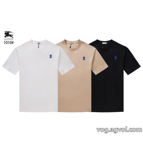 半袖Tシャツラグジュアリーな雰囲気透け感優しいブランド フェイクBURBERRY