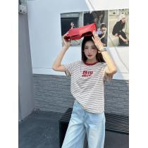 激安 ブランド 通販半袖TシャツMIUMIU話題沸騰ファッションの最先端！