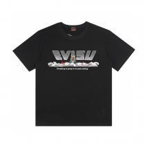 偽 ブランド半袖TシャツEVISU大人気ブランドカジュアル反転魅力