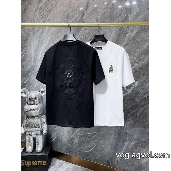 高品質素材可愛い新モデルスーパー コピー ブランド半袖TシャツCHROME HEARTS