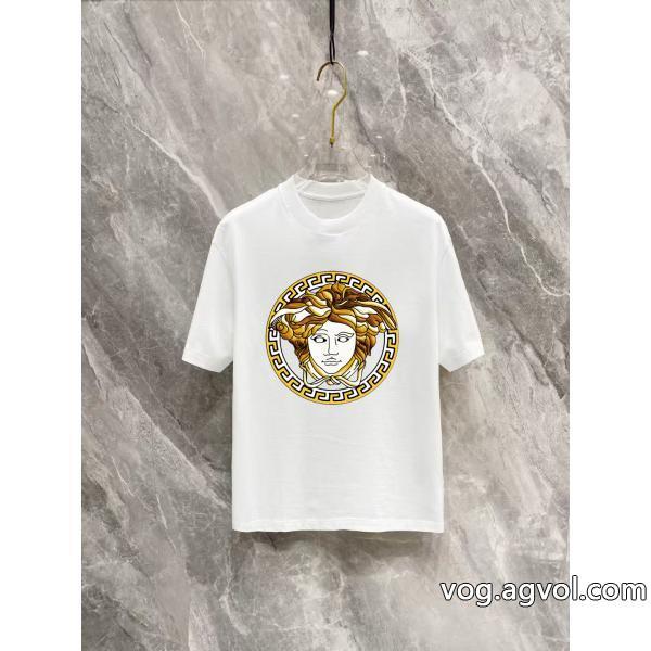 VERSACE半袖Tシャツブランド 通販カジュアルスタイルを軽快に特に話題なの上品　即完売