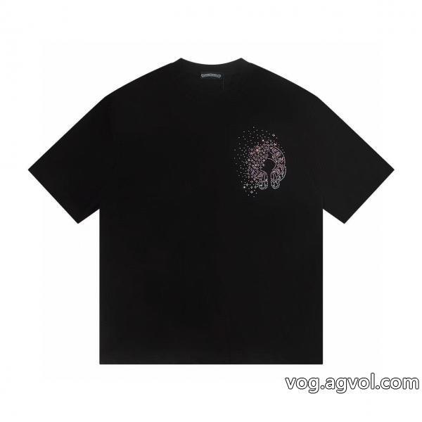 海外限定発表の新作モデルCHROME HEARTS半袖Tシャツブランド フェイク