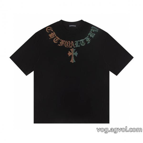贅沢な逸品個性的な2026のコーディネートコピー ブランドCHROME HEARTS半袖Tシャツ