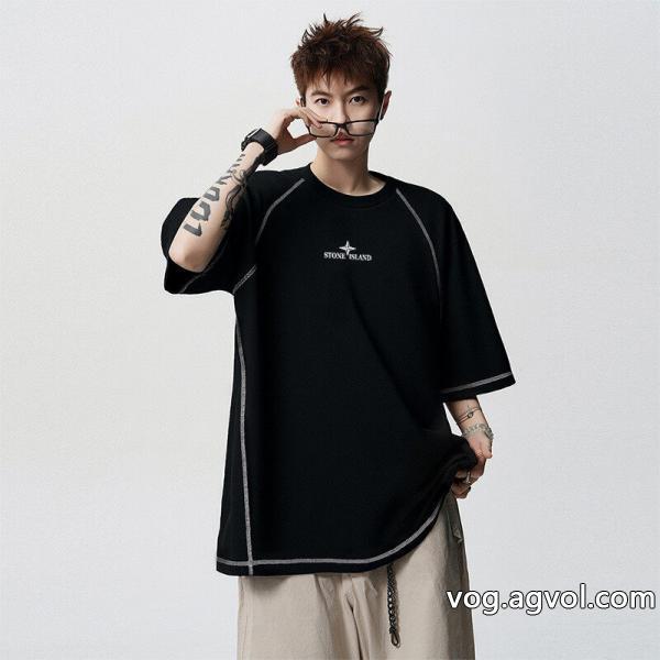 Stone Island売切必至上品な落ち感あるスーパー コピー ブランド 専門半袖Tシャツ