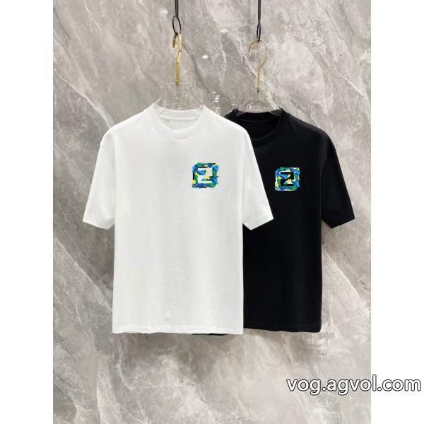 FENDIブランド コピー 品半袖Tシャツ夏の大人カジュアル超一流のブランド