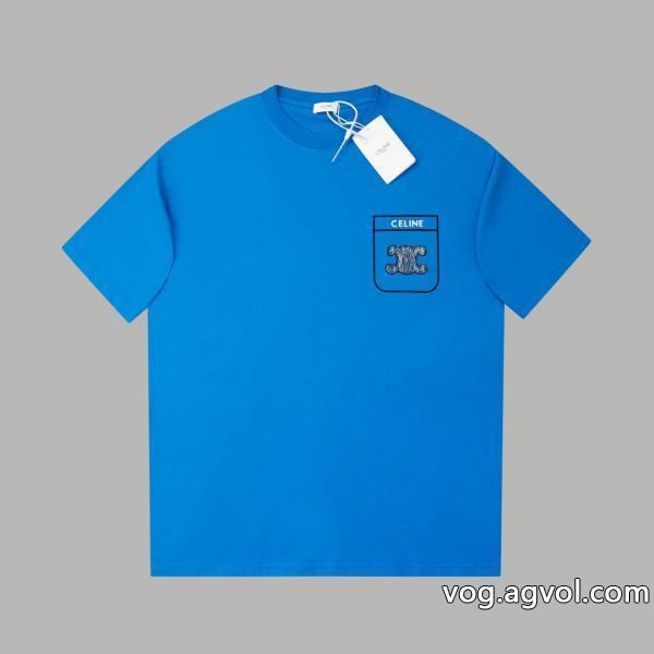 在庫確保済大幅に値下げ偽物 ブランド半袖TシャツCELINE