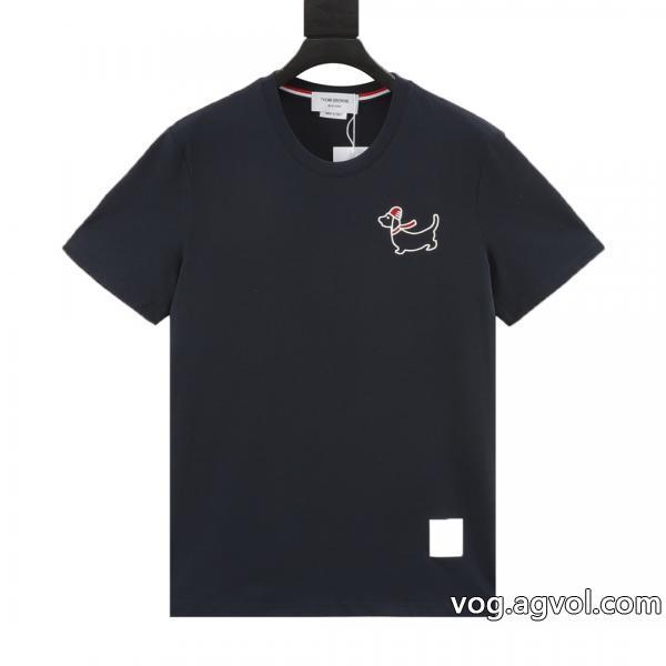 偽 ブランド 23新作限定版プリント優しげ人気アイテムトムブラウン半袖Tシャツ