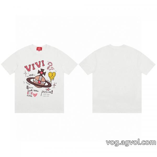 大人で素敵カジュアルさスーパー コピー 安心 半袖TシャツVIVIENNE WESTWOOD
