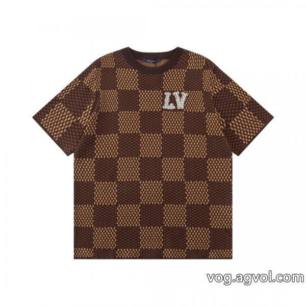 お洒落な印象に23SS 異素材半袖TシャツLOUIS VUITTON激安 通販 専門