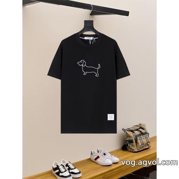 今季は色を使った注目新品SS23限定版激安 通販 ブランドTHOM BROWNE半袖Tシャツ