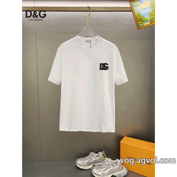 夏に必須の定番アイテム大好評偽物 ブランド ショップ半袖TシャツDolce&Gabbana