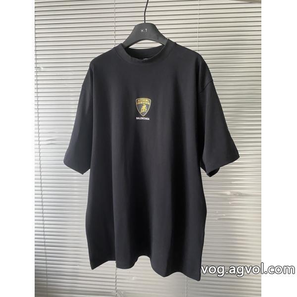 肌触りの着心地が良く 23AW お早目にブランド 激安balenciaga半袖Tシャツ