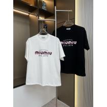 ブランド 偽物好感度が高いアイテム狙い目ミュウミュウ半袖Tシャツ
