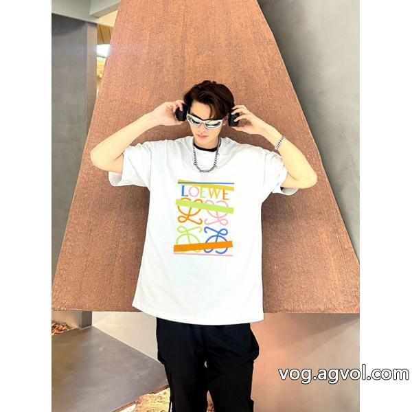 ロエベブランド 通販 激安透け感優しい今だけSALE半袖Tシャツ