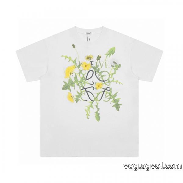 LOEWE涼しげな印象の20262026新作販売開始ブランド 激安半袖Tシャツ