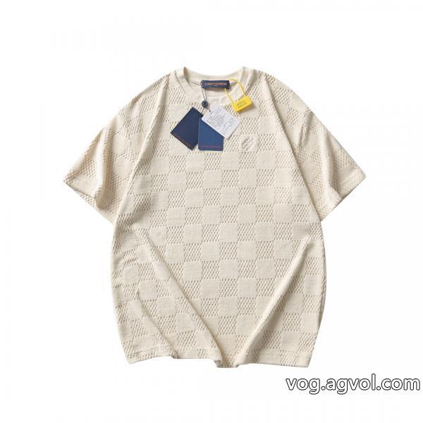 半袖Tシャツ偽 ブランド 優しい肌触り上品ですっきり、好感度抜群LOUIS VUITTON