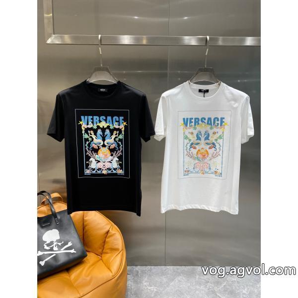 偽物 ブランド 販売半袖Tシャツ上質な素材新作セール価格でVERSACE