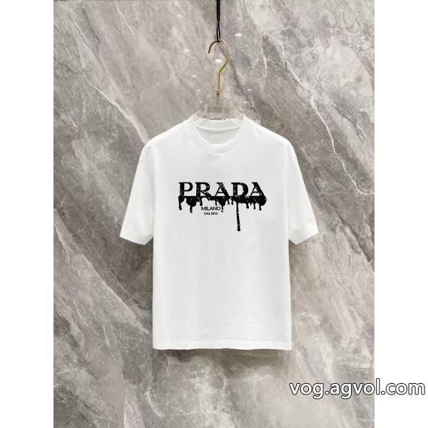PRADA通販 ブランド半袖Tシャツ2026ファッショントレンドの最先端に