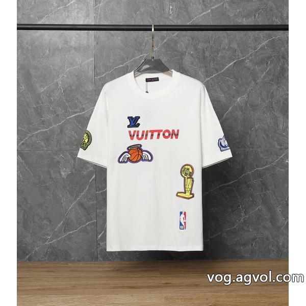 偽物 ブランド 激安LOUIS VUITTON半袖Tシャツ人気商品リラックスした雰囲気に