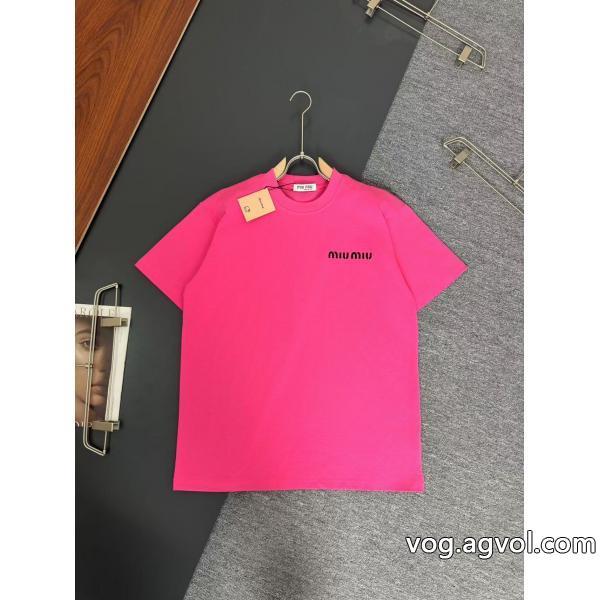 コピー ブランド 通販 安心半袖Tシャツ注目新ブランド軽やかな印象MIUMIU