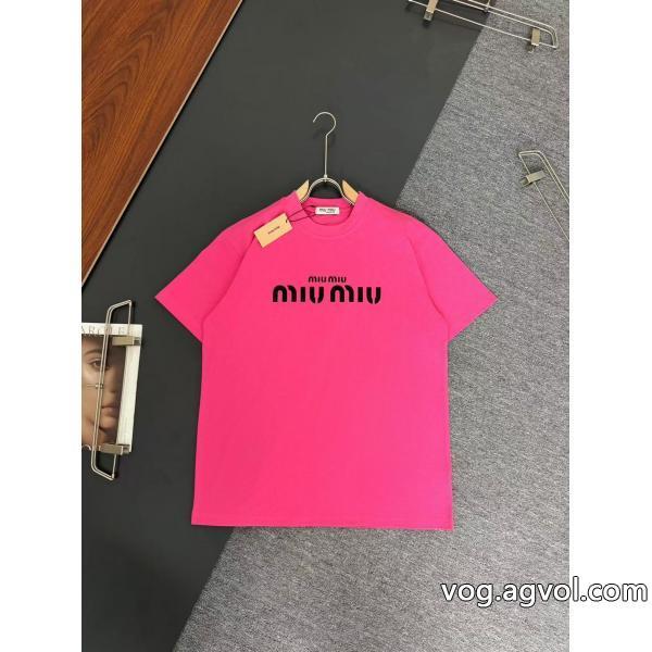 激安 通販 ブランド半袖Tシャツ高級感も漂い必需品MIUMIU