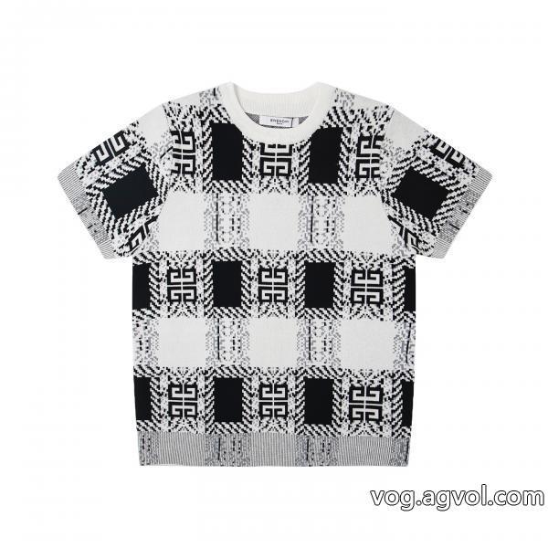 25新作セール清涼感GIVENCHYコピー ブランド 販売ニット半袖Tシャツ