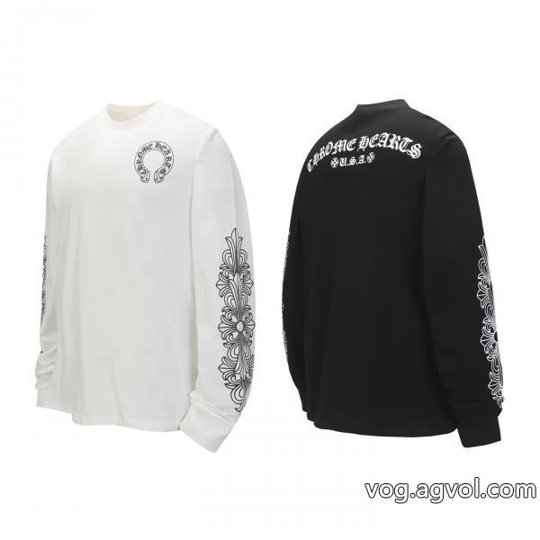 長袖Tシャツブランド コピー 販売最安に挑戦大人っぽいデザインCHROME HEARTS