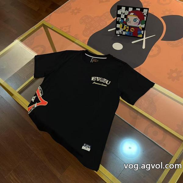 通販 ブランド2026トレンド先取り大人感漂う新作エヴィス半袖Tシャツ