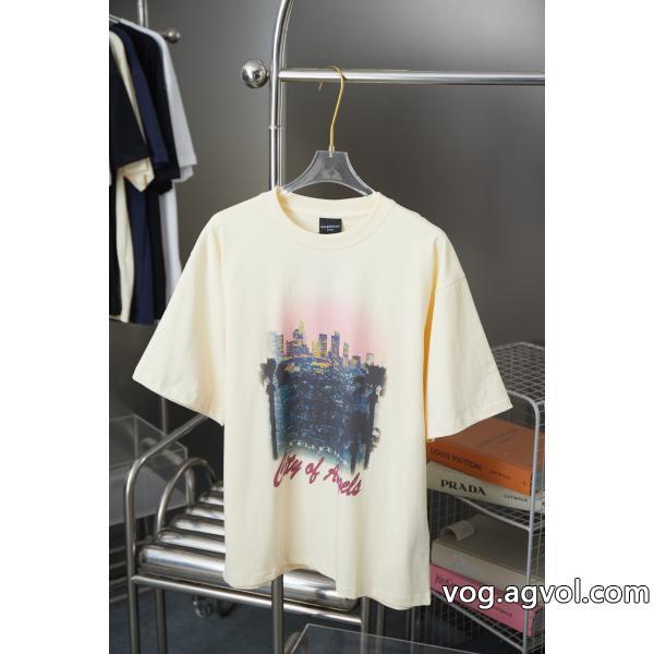 balenciaga優れもの限定版プリント激安 通販 ブランド半袖Tシャツ