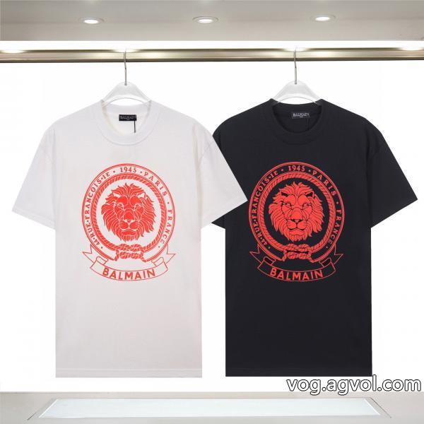 送料込み 希少品新商品☆完売必至半袖TシャツBALMAIN偽 ブランド 通販