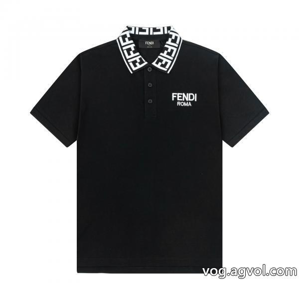 激安 通販 ブランド半袖poloTシャツFENDI夏限定超一流のブランド