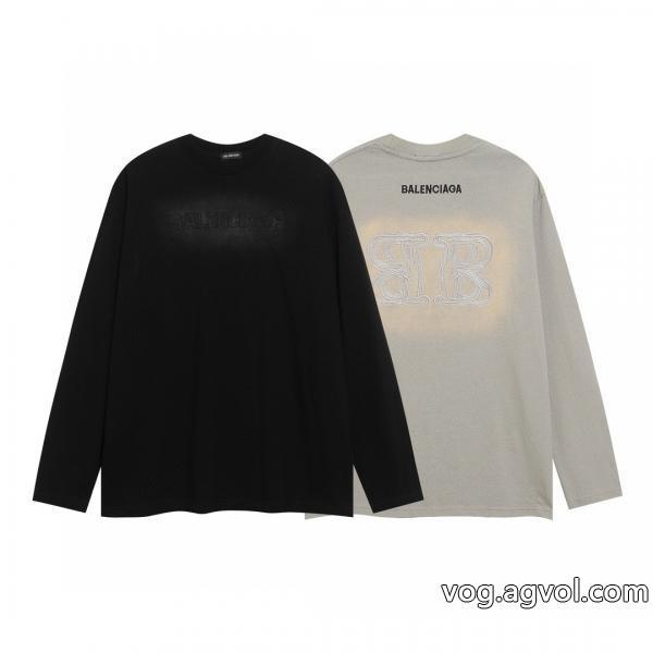 速達便発送完売前にスーパー コピー 通販 優良長袖Tシャツbalenciaga