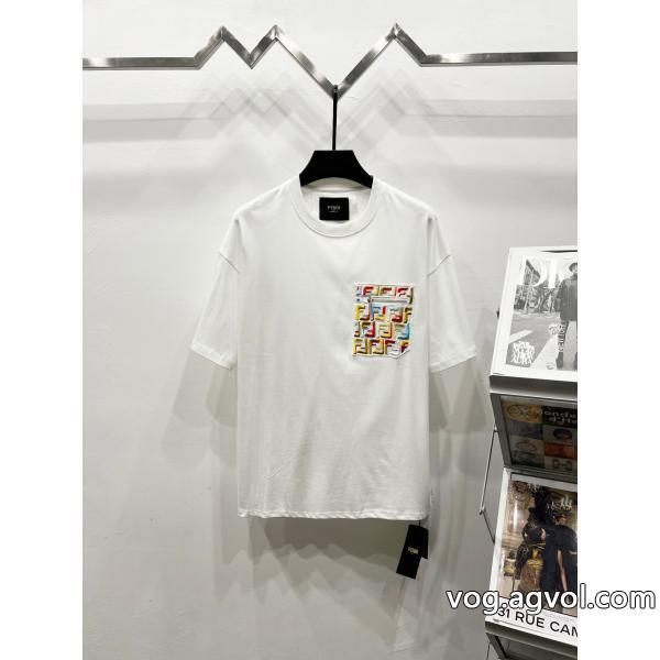 旬デザイン話題沸騰FENDI半袖Tシャツブランド 偽物 激安 通販