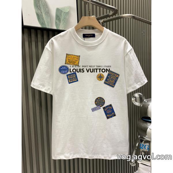 ジュアル感強めの着話題の新作到着ルイ ヴィトン激安 通販 専門半袖Tシャツ