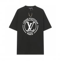 カワイイ雰囲気ストリートに溢れるウェアブランド コピー 販売 半袖TシャツLOUIS VUITTON