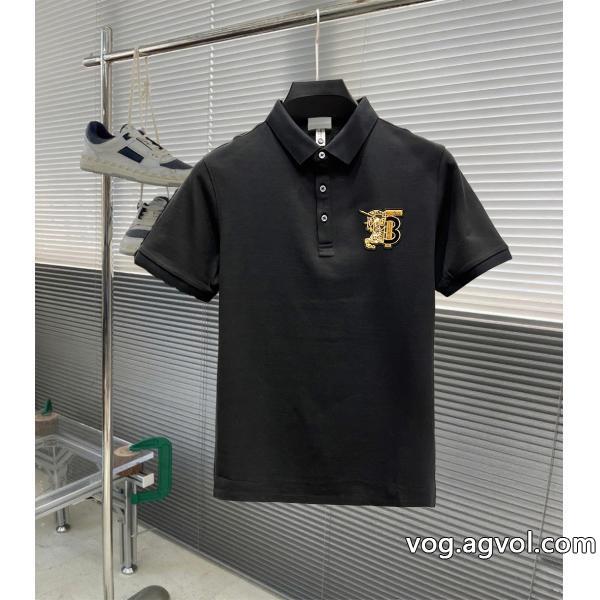 バーバリー通販 ブランド半袖POLOTシャツ大人の雰囲気たっぷり知的な雰囲気夏着物