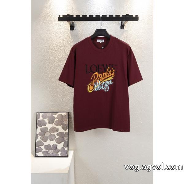 LOEWE半袖Tシャツ偽 ブランド 洗練された印象決算在庫処分