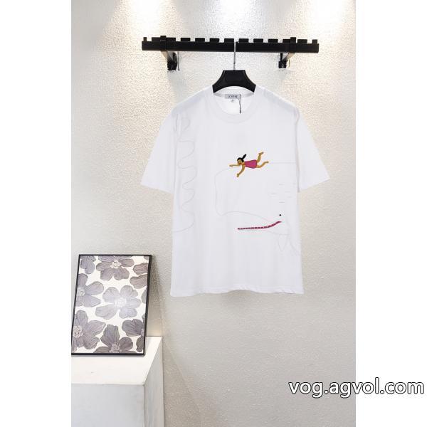 ロエベ今季新作 セール日本未入荷カラー半袖Tシャツ激安 通販 専門