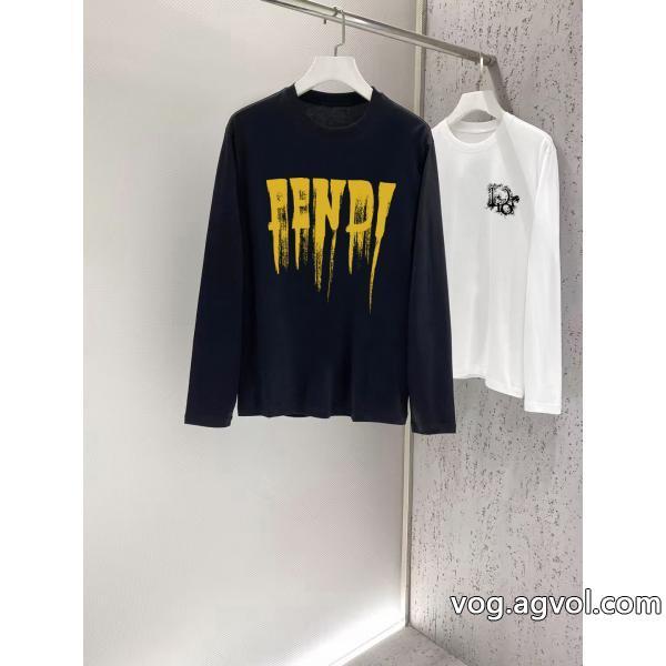 スーパー コピー 品冬に最強アイテム魅力的なポイント長袖TシャツFENDI