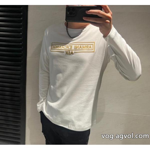 ARMANIブランド 偽物 激安 通販今季流行りの人気新作大人レディなシルエット長袖Tシャツ