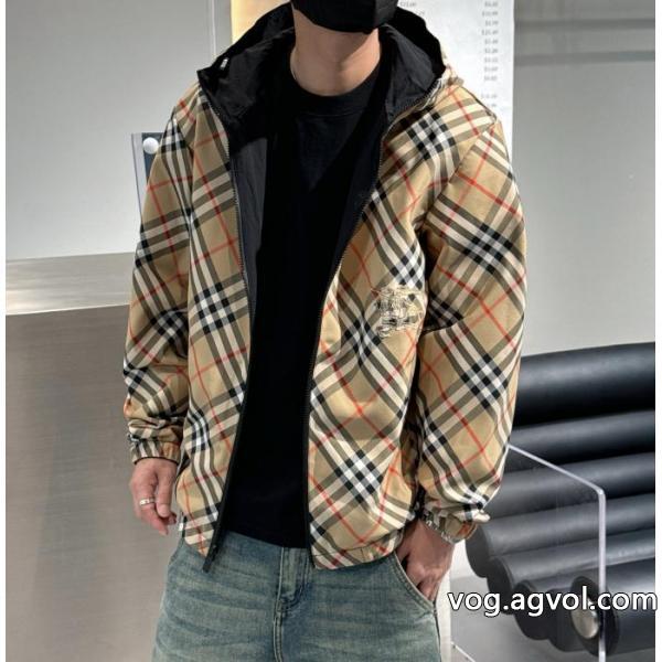 BURBERRYリッチな印象に先行入手ジャケットを両面コピー ブランド 優良