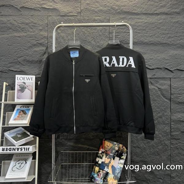 最高品質pradaプラダ・新作三角マークリベットファスナージャケット