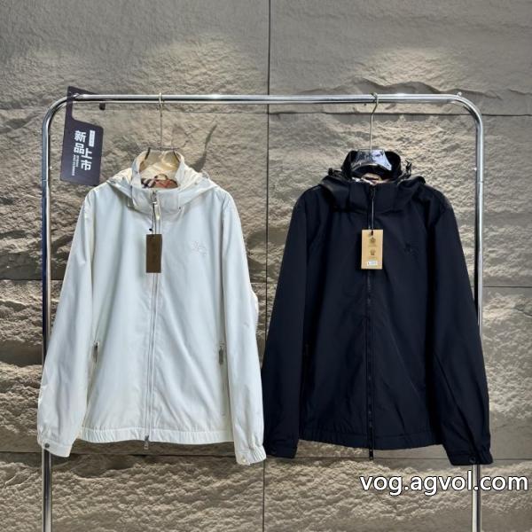 Burberry Burberry Burberry Barbori BBR秋の定番ピュアカラー刺繍戦馬ジャケット