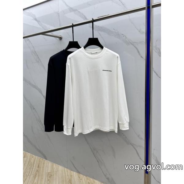 Alexander Wangおしゃれカジュアル丸首長袖Tシャツ